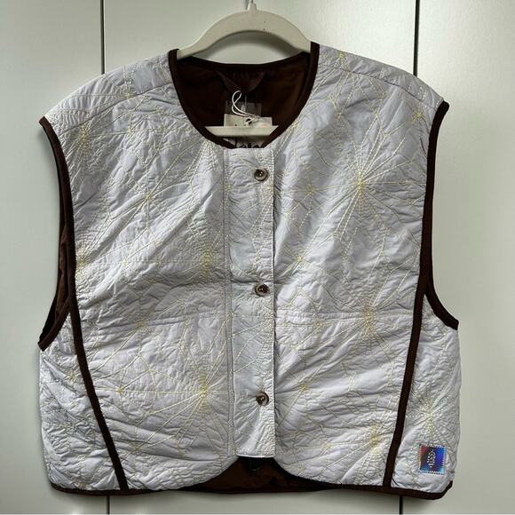 Free People Movement Kacie Reversible Quilted Liner Vest Size Large NWT - Picture 4 of 14